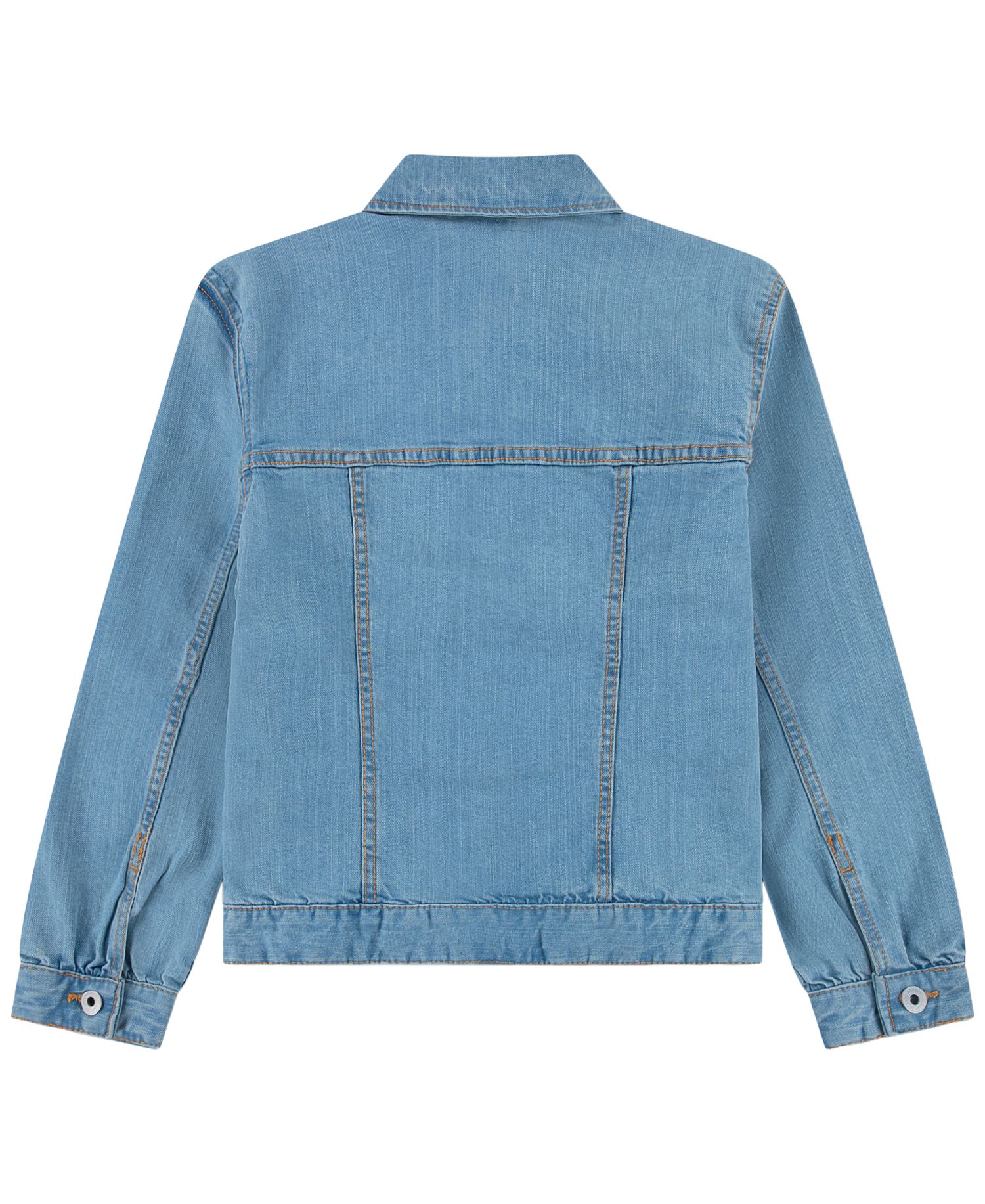 Girls' 5-16 Embroidered Denim Jacket