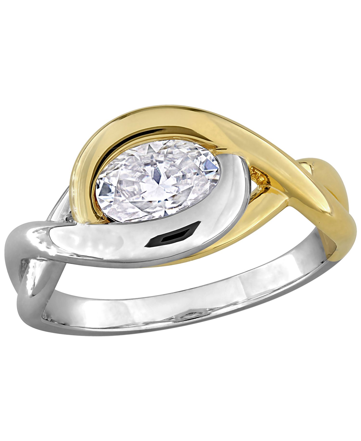 Lab-Grown Moissanite (1 ct. t.w.) Ring in Sterling Silver