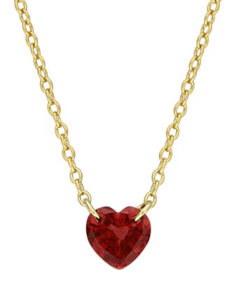Amethyst (3/4 ct. t.w.) Pendant Necklace in 18k Gold-Flash-Plated Sterling Silver (Also Available in Garnet)