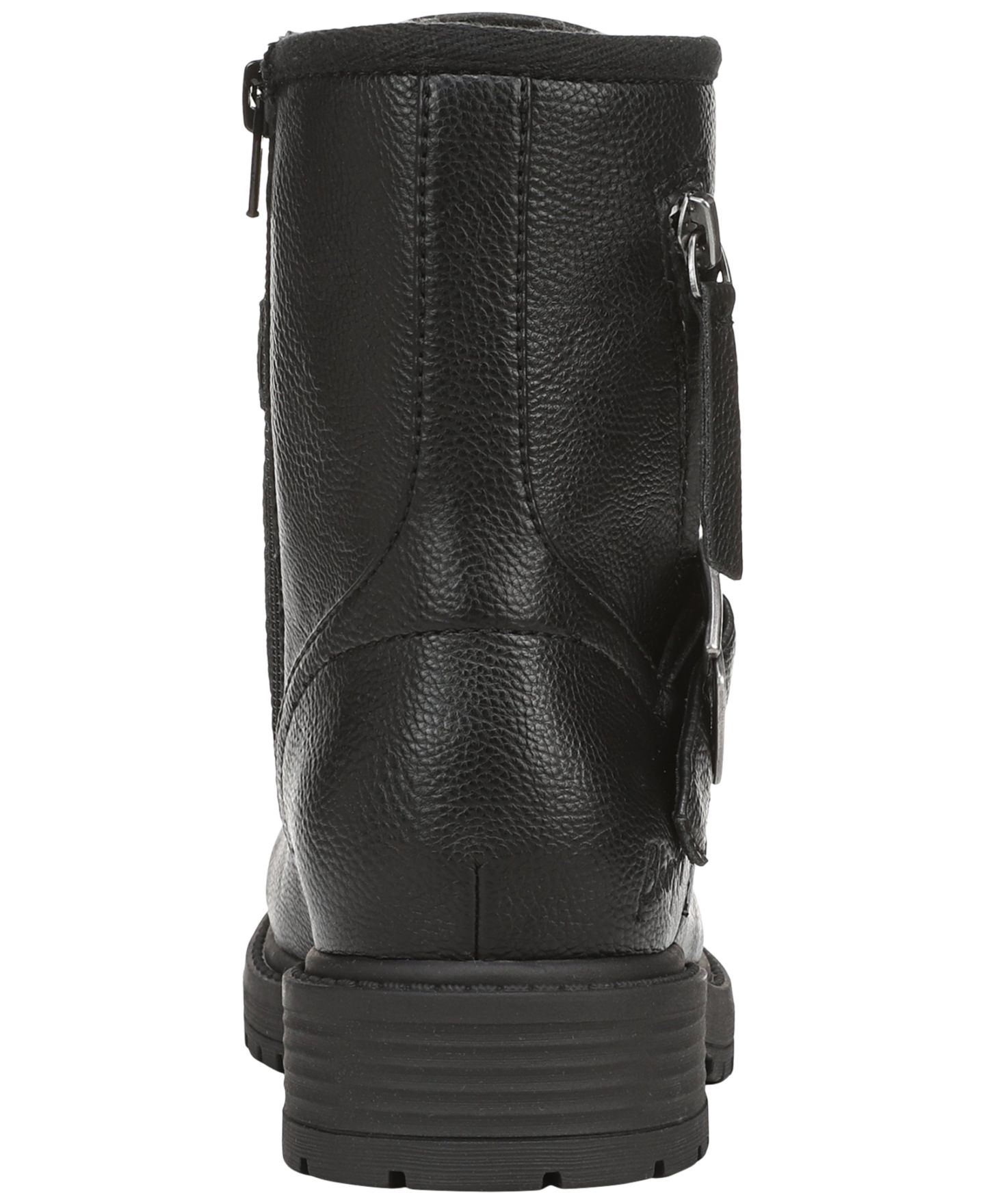 Женские ботинки Blowfish Malibu Anderson Lace-Up Short Booties, цвет: Чёрная искусственная кожа — фото 3