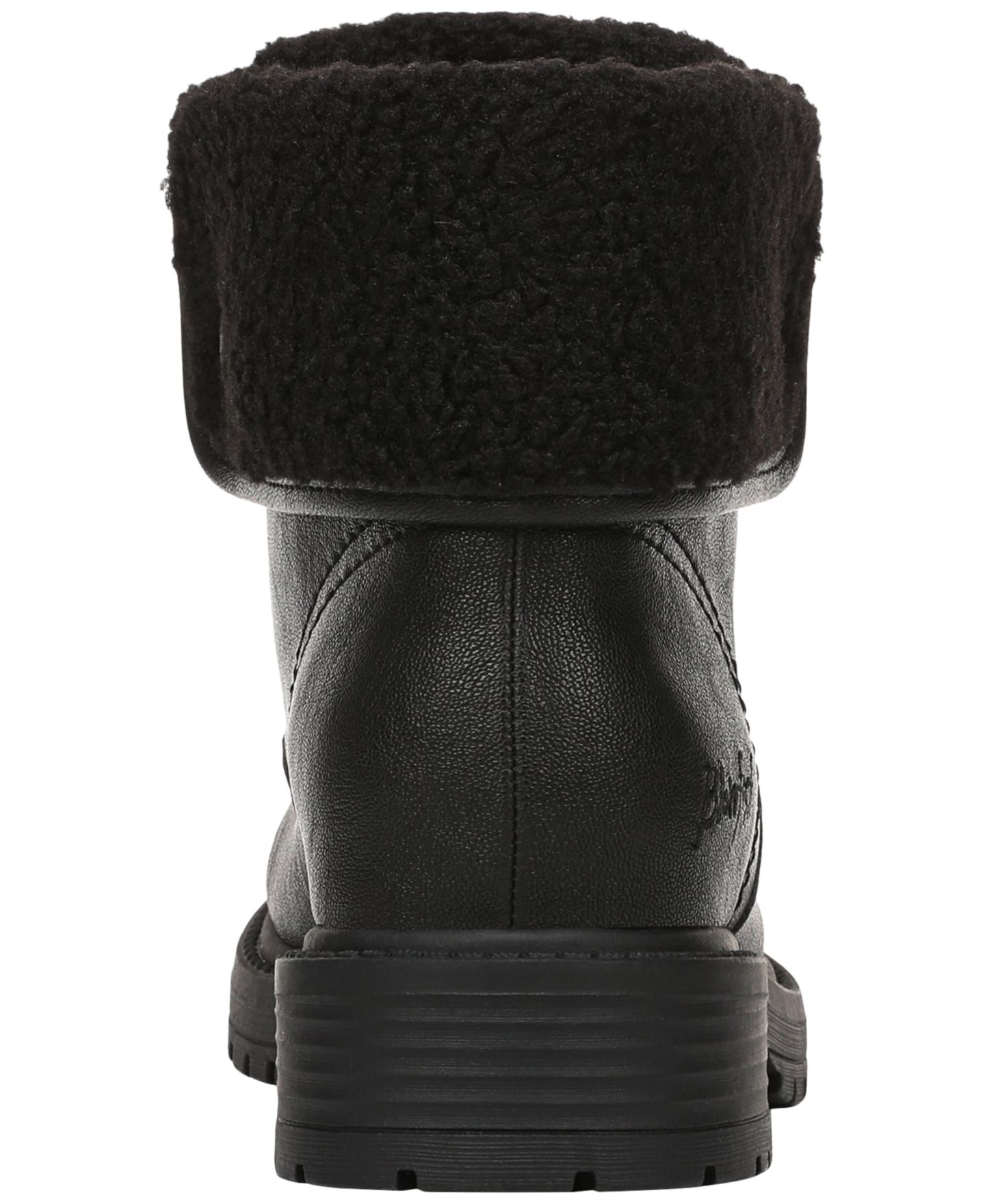 Женские ботинки Blowfish Malibu Andy Cozy Lace-Up Short Booties, цвет: Чёрная искусственная кожа / Искусственный — фото 3