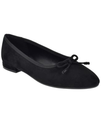 Women's Cyrie Suede Low Block Heel Ballet Flats