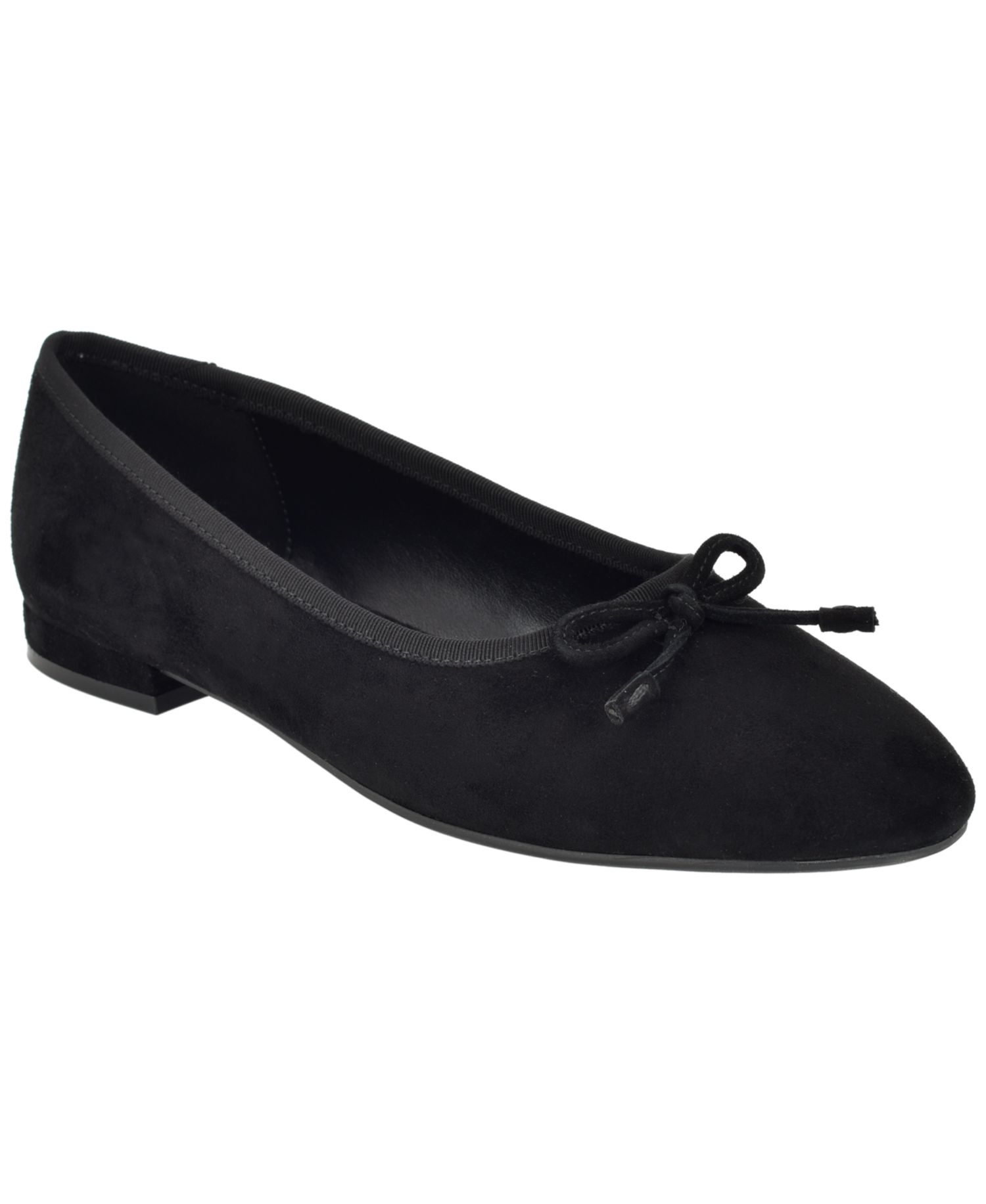 Women's Cyrie Suede Low Block Heel Ballet Flats