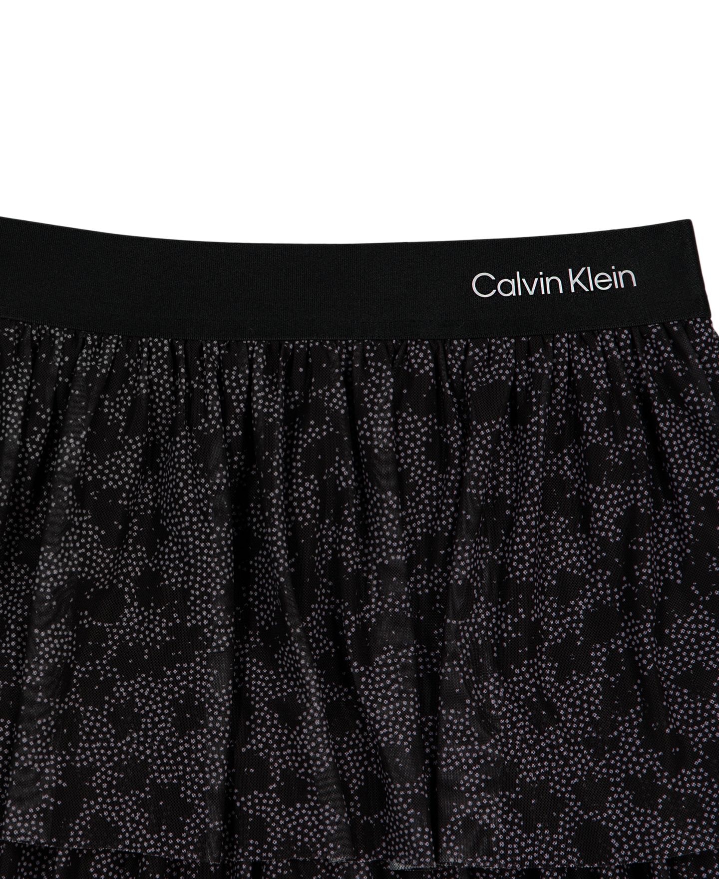 Юбка Calvin Klein Tiered Glitter Mesh для девочек, цвет: Чёрный — фото 4