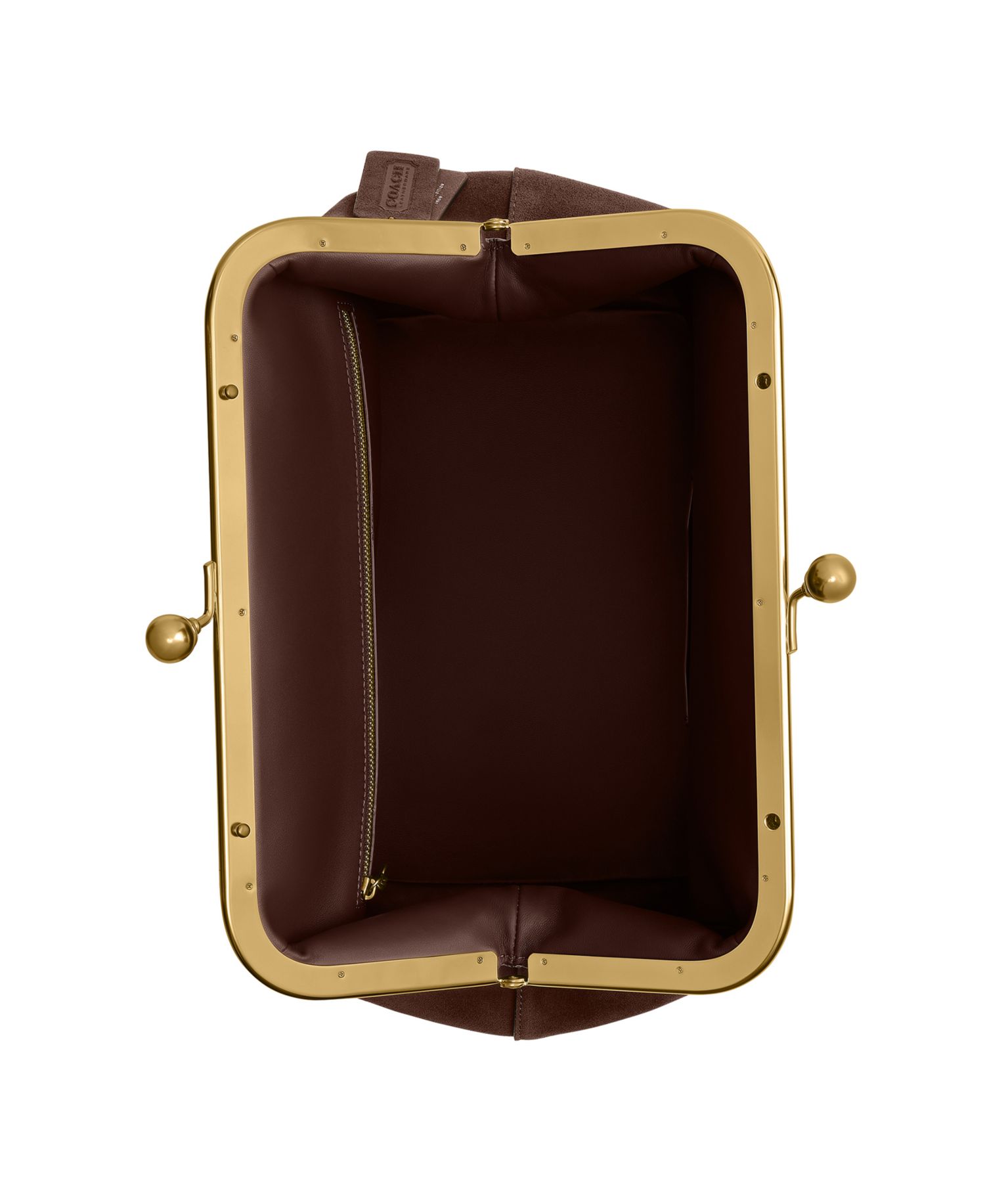 Kisslock Medium Suede Frame Bag 27