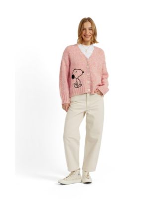 Chinti and Parker Women's Merino Snoopy Marl Cardigan
