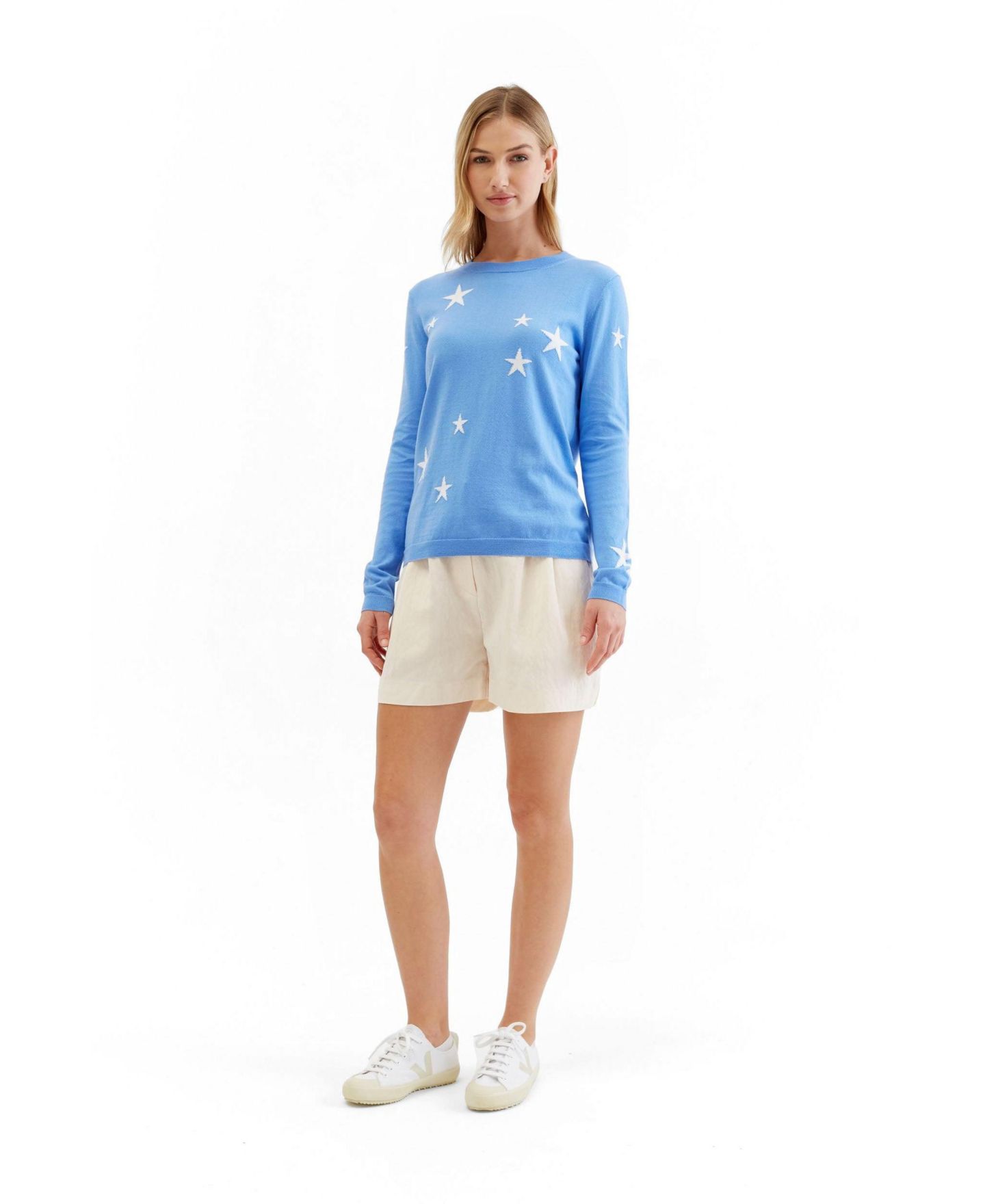 Женский свитер Chinti & Parker Wool Cashmere Star, цвет: Синий — фото 1
