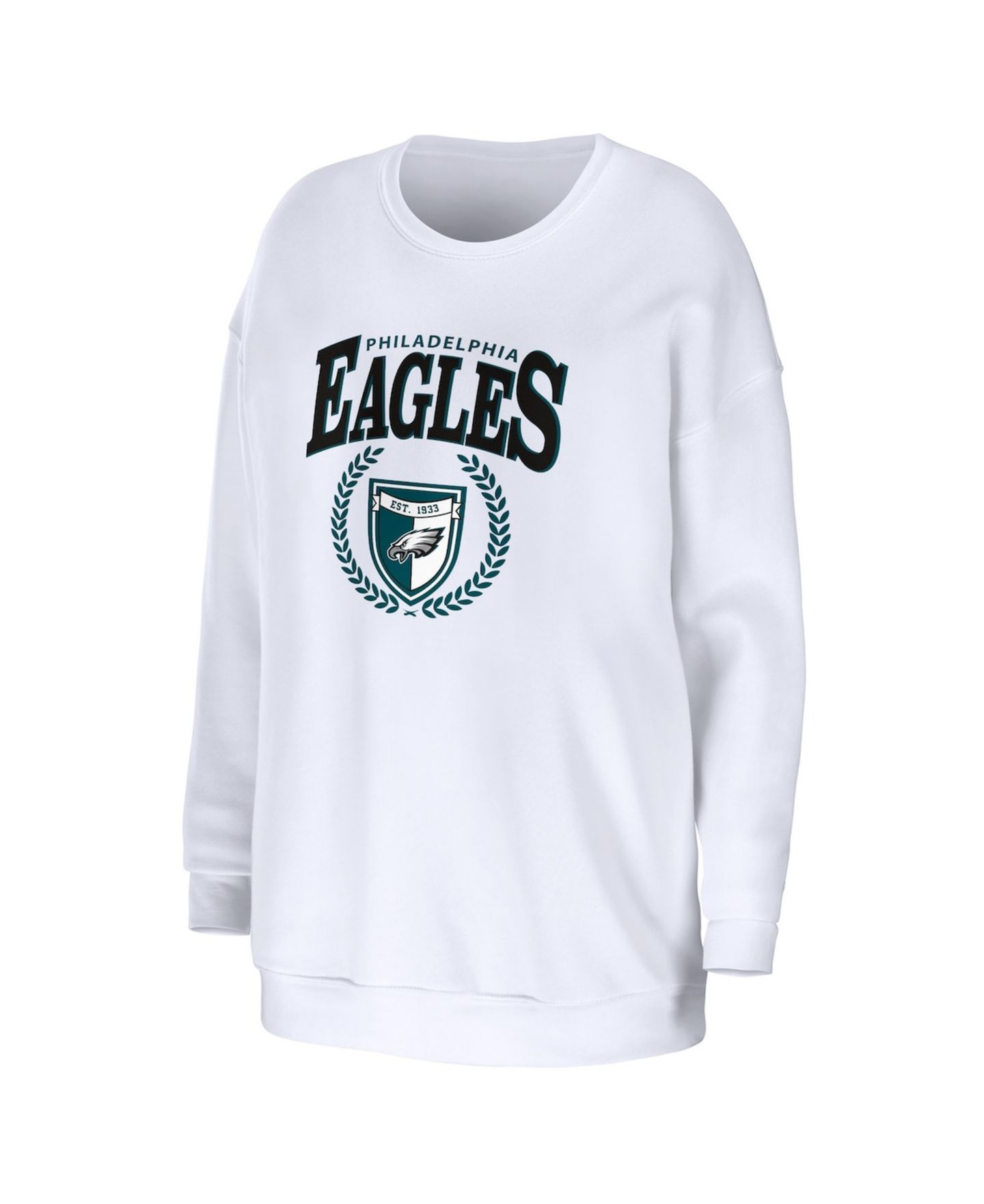Женский свитшот-оверсайз Wear by Erin Andrews Philadelphia Eagles, White — фото 2