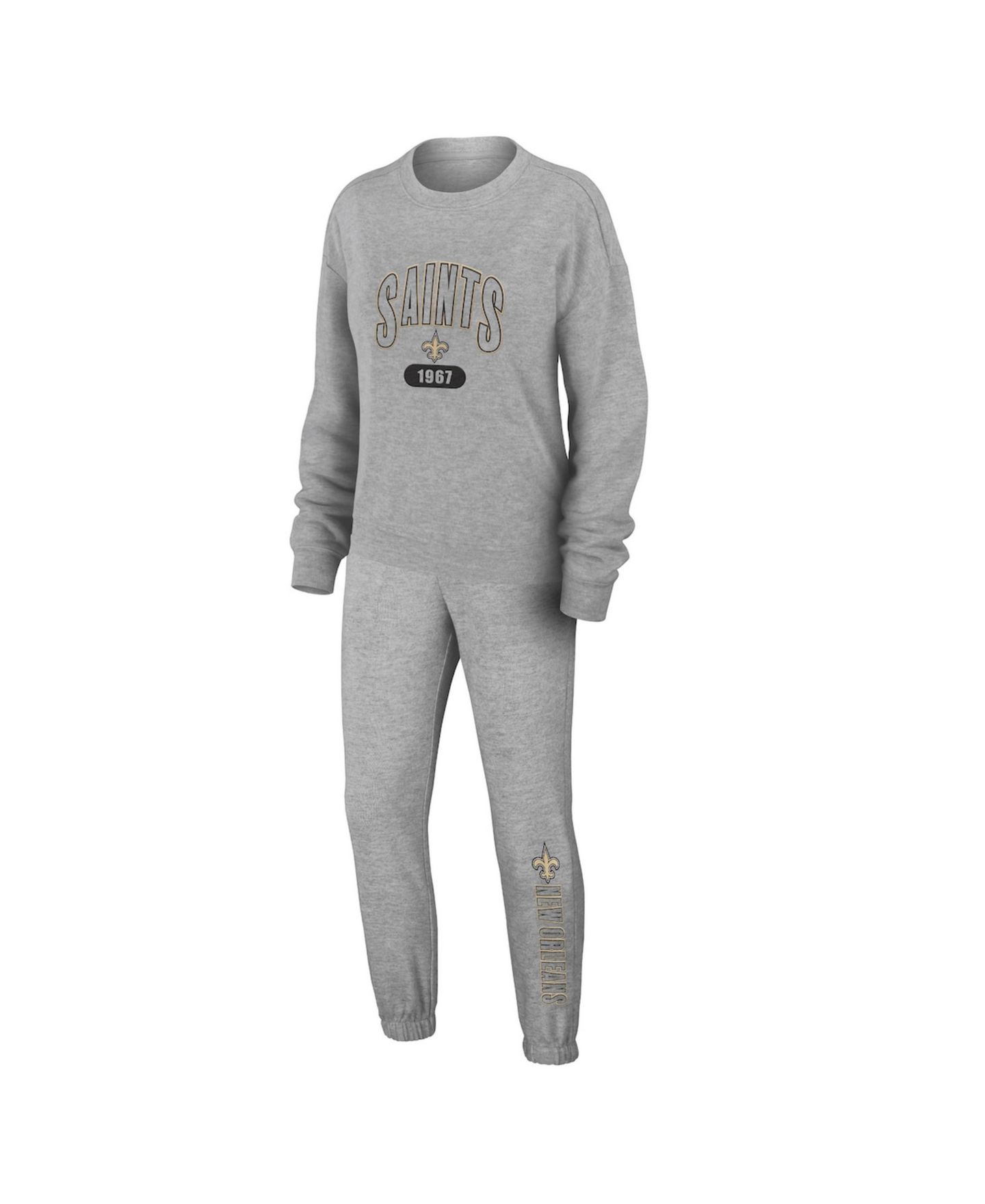 Женский комплект Wear by Erin Andrews New Orleans Saints: футболка и брюки, большой размер — фото 1