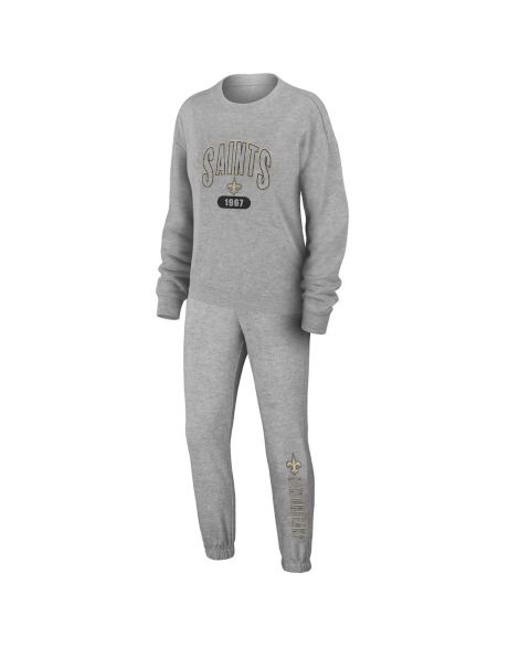 Женский комплект Wear by Erin Andrews New Orleans Saints: футболка и брюки, большой размер
