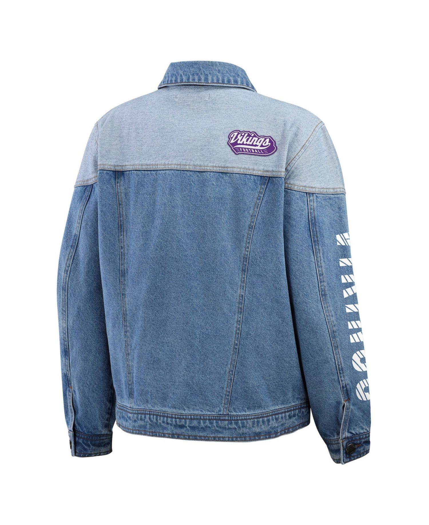 Women's Minnesota Vikings Full-Button Denim Jacket