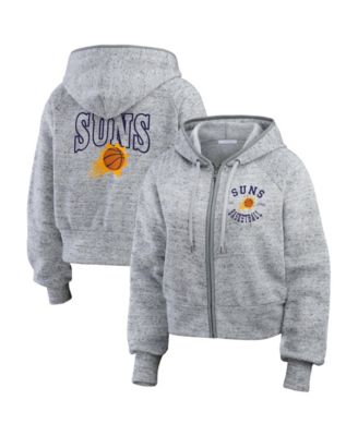 Women's Heather Gray Phoenix Suns Speckled Radiator Full-Zip Hoodie