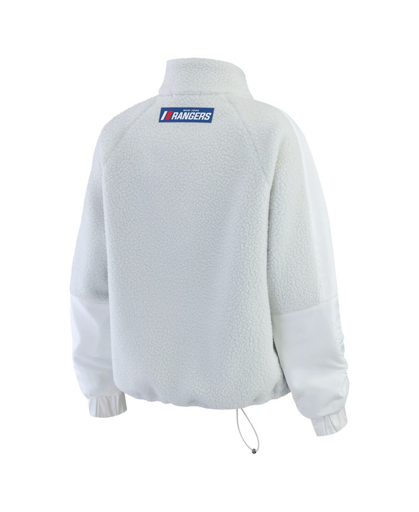 Женская куртка WEAR by Erin Andrews Gray New York Rangers Polar Fleece Quarter-Zip — фото 3