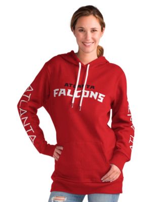 Women's Red Atlanta Falcons Extra Inning Pullover Hoodie