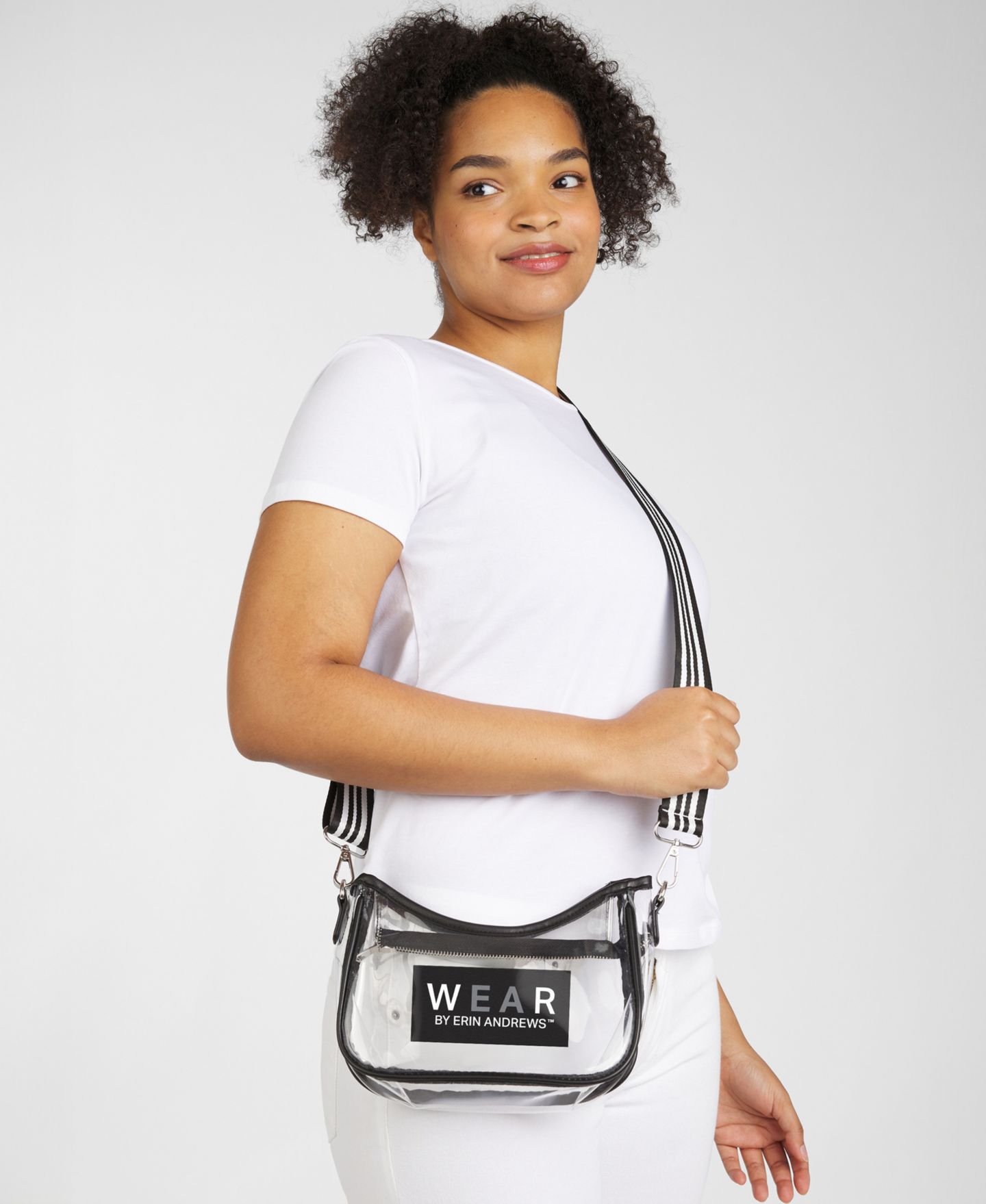 Женская сумка WEAR by Erin Andrews Boston Bruins Clear Stadium Mini Purse — фото 5