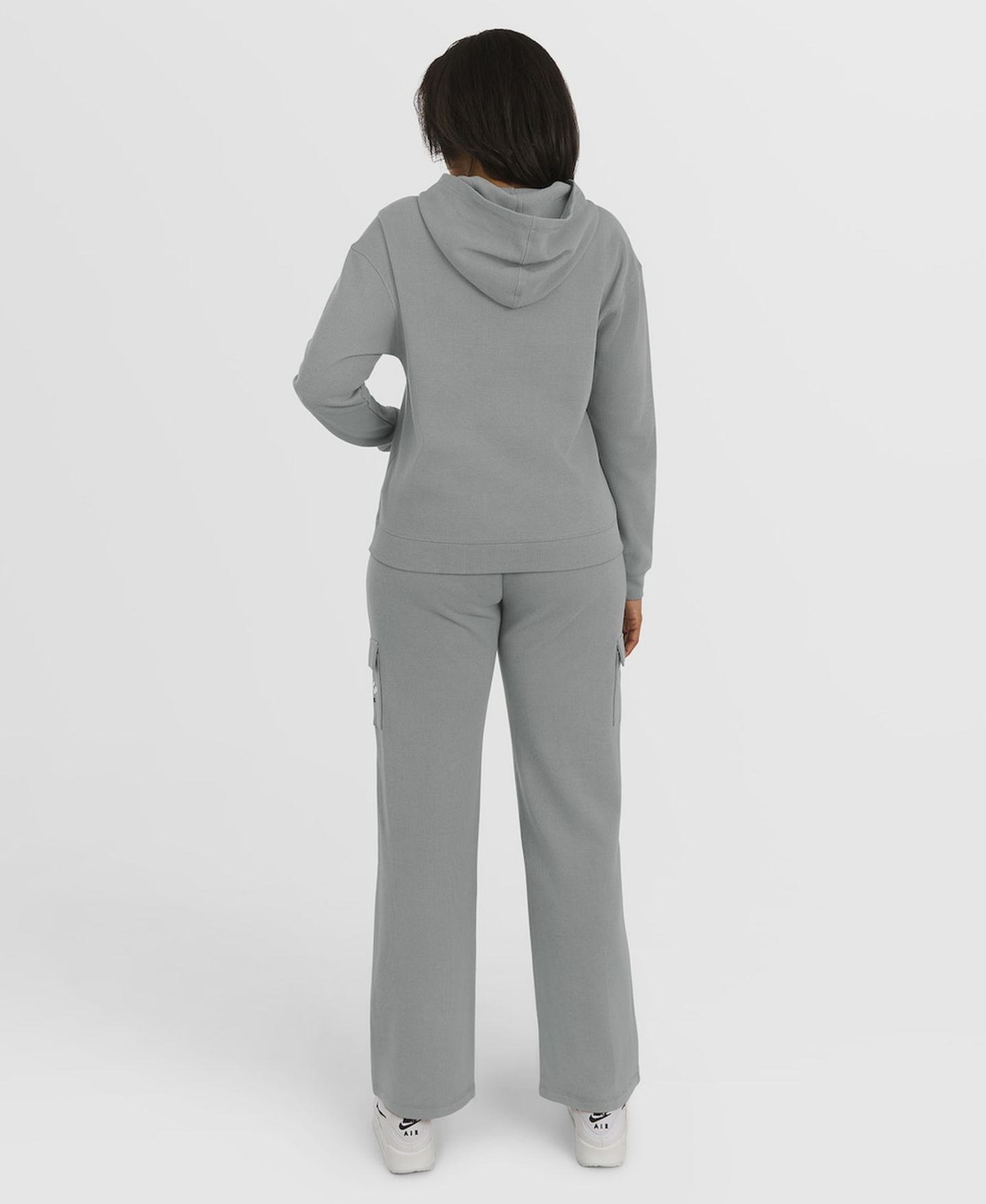 Женский комплект Wear by Erin Andrews Arizona Cardinals: вафельный худи и брюки, серый — фото 5