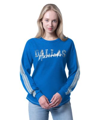 Women's Blue Dallas Mavericks Advantage Tri-Blend Long Sleeve T-Shirt