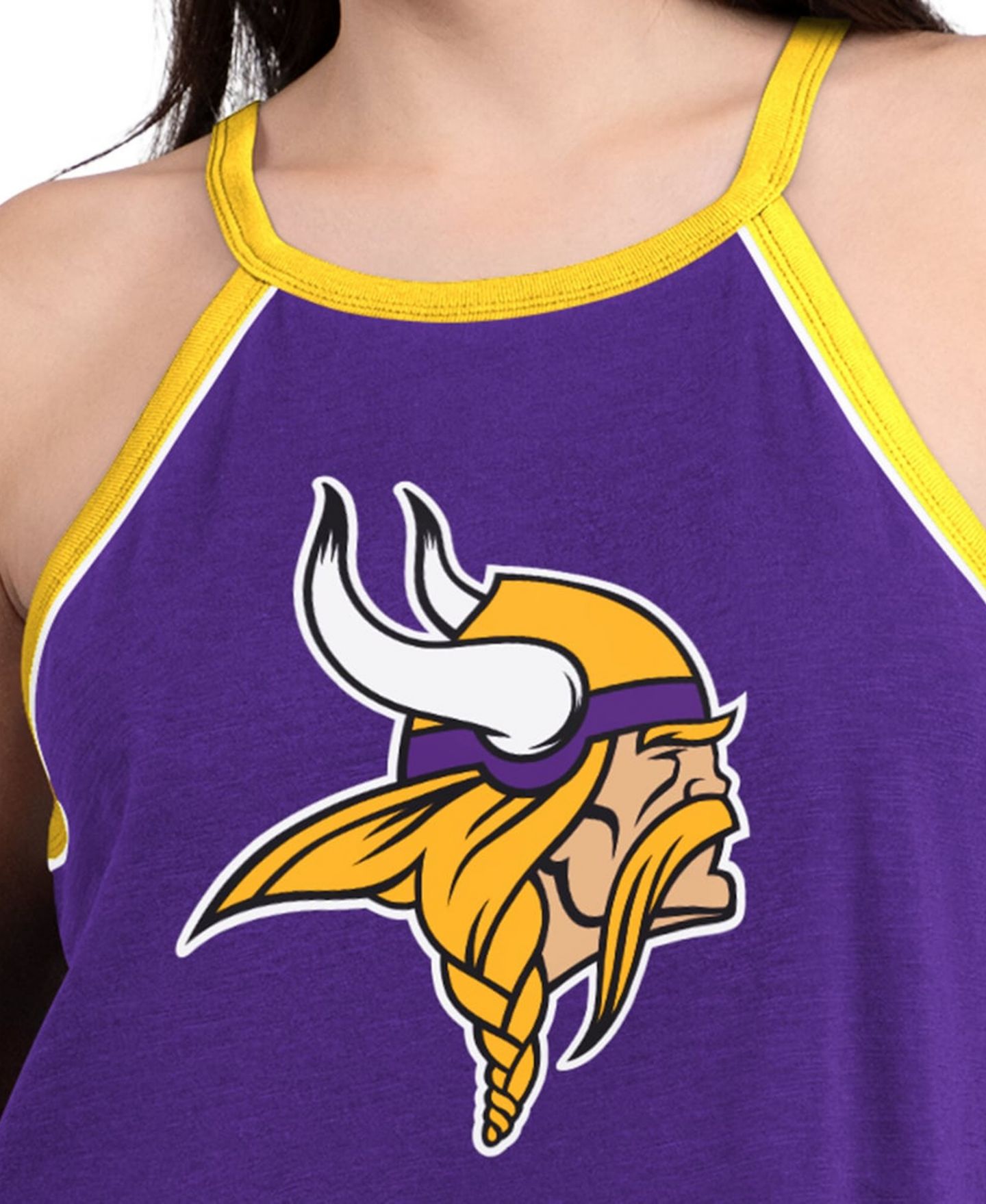 Женский топ G-III 4Her by Carl Banks Purple Minnesota Vikings Redemption Win Slub — фото 3