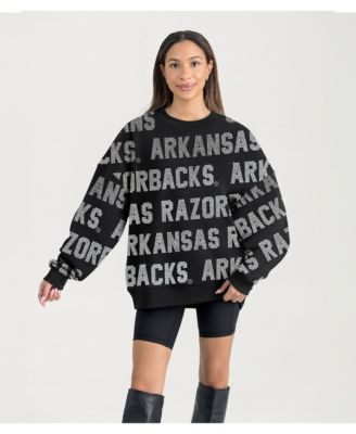 Women's Black Arkansas Razorbacks Hype Era Sweatshirt