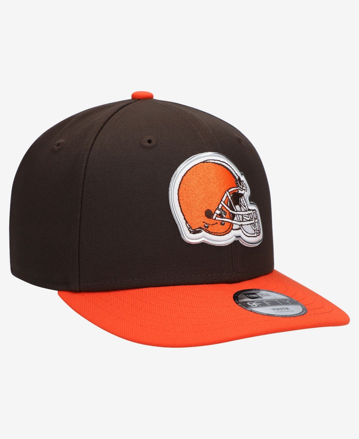 Детская кепка New Era Brown/Orange Cleveland Browns 2026 NFL Draft Pre-Curved 9FIFTY Snapback Hat — фото 3