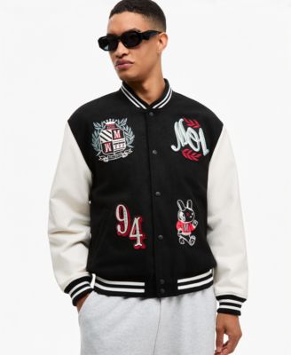 Men's Patch Varsity Jacket