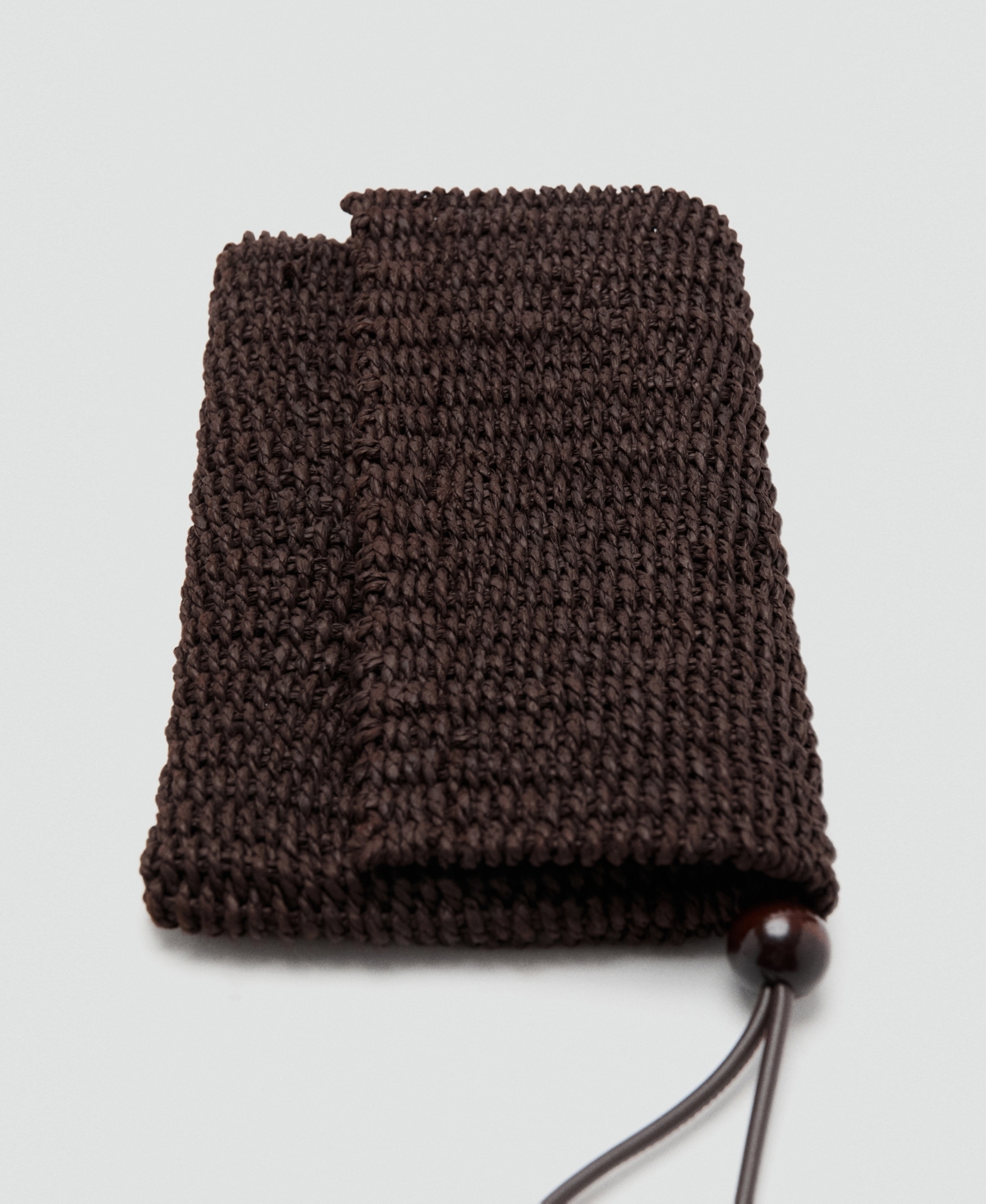Mango Women's Natural-Fiber Flap Pouch