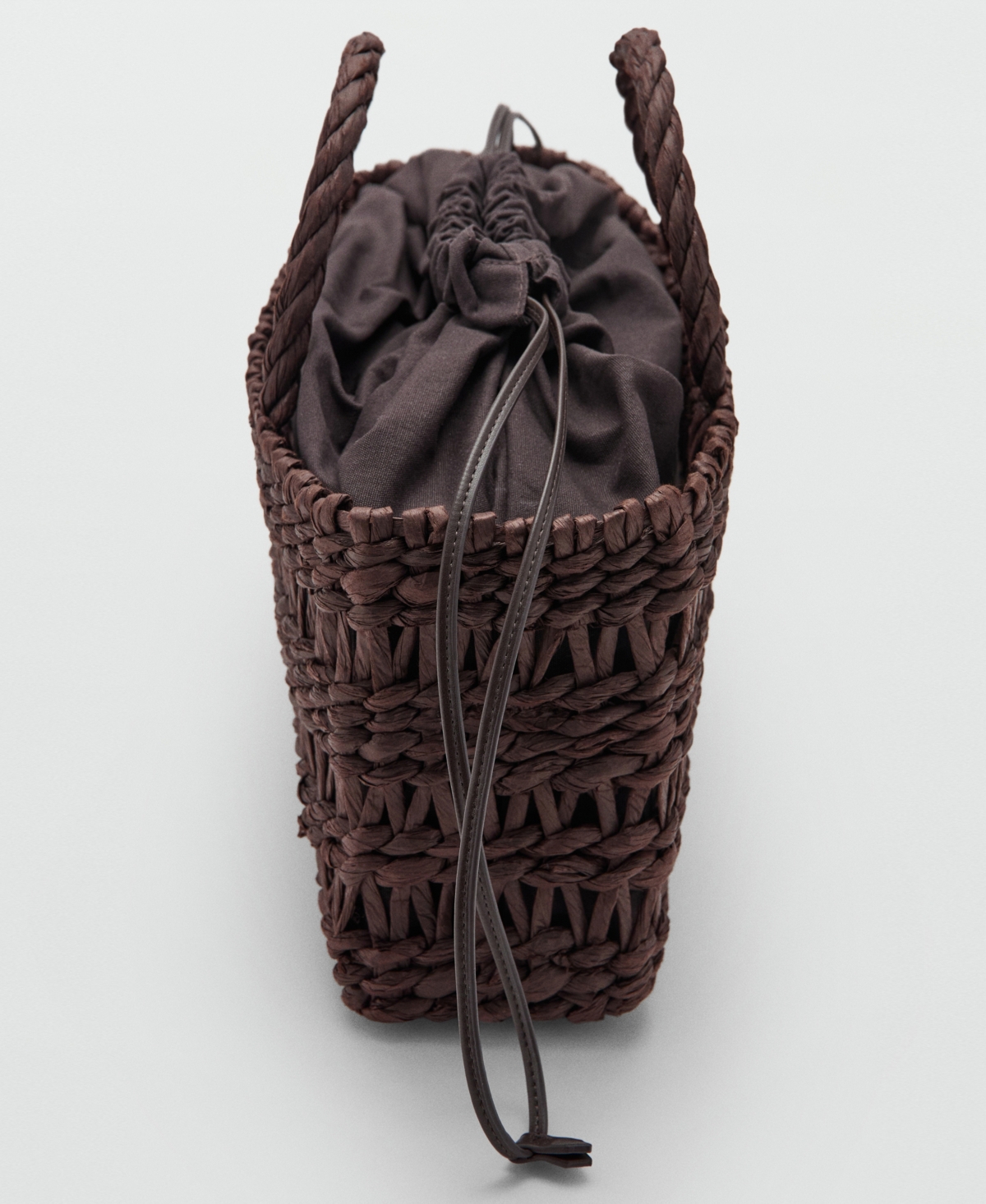 Mango Women's Medium Natural Fiber Tote Bag
