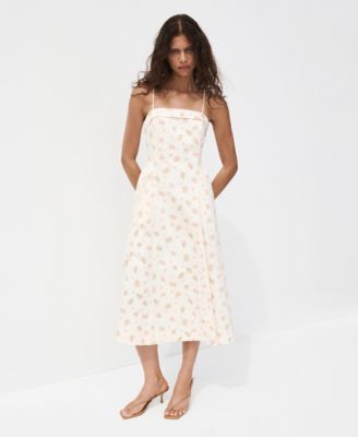 Women's Floral-Print Flared Dress