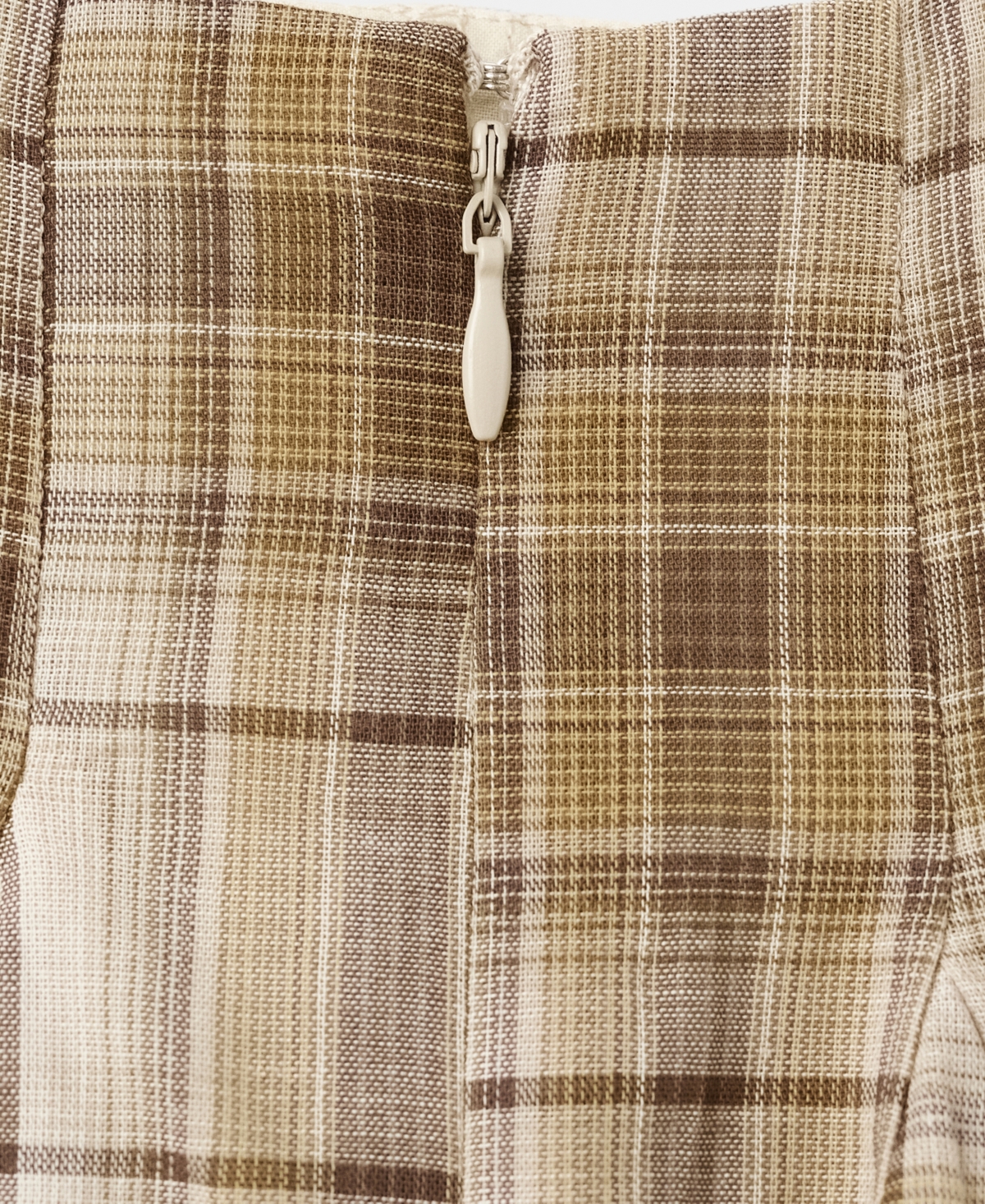 Mango Women's Pleated Check Skirt