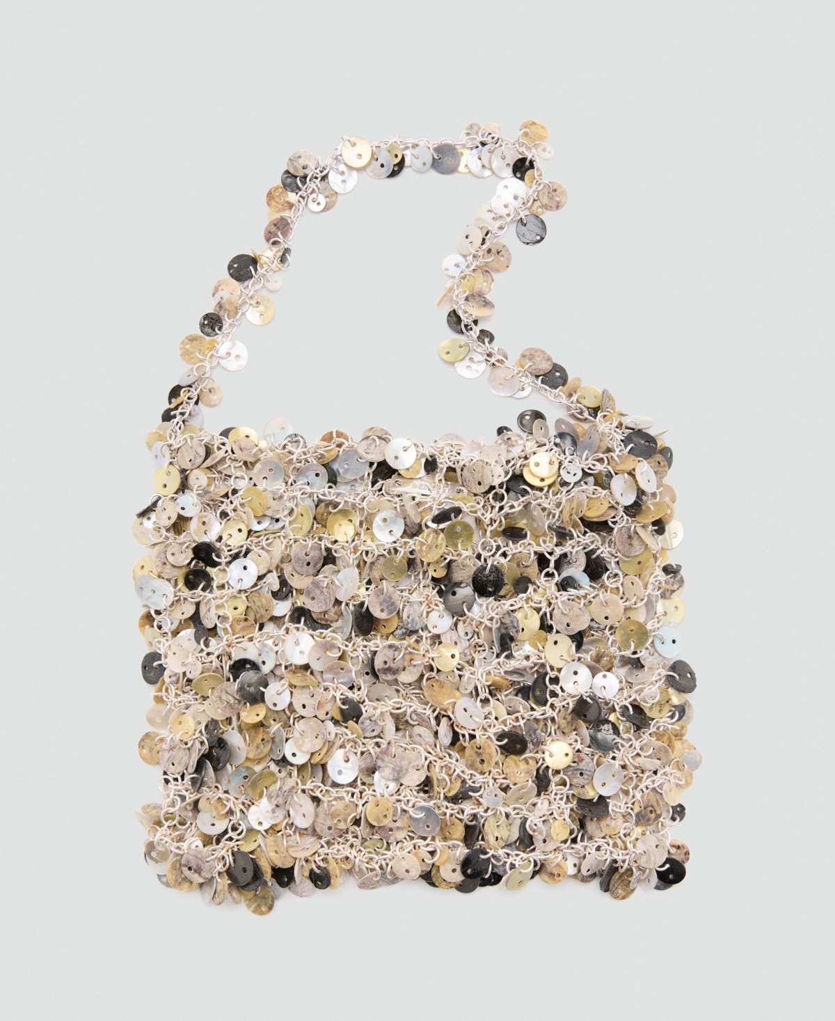 Mango Women's Chain And Buttons Handbag