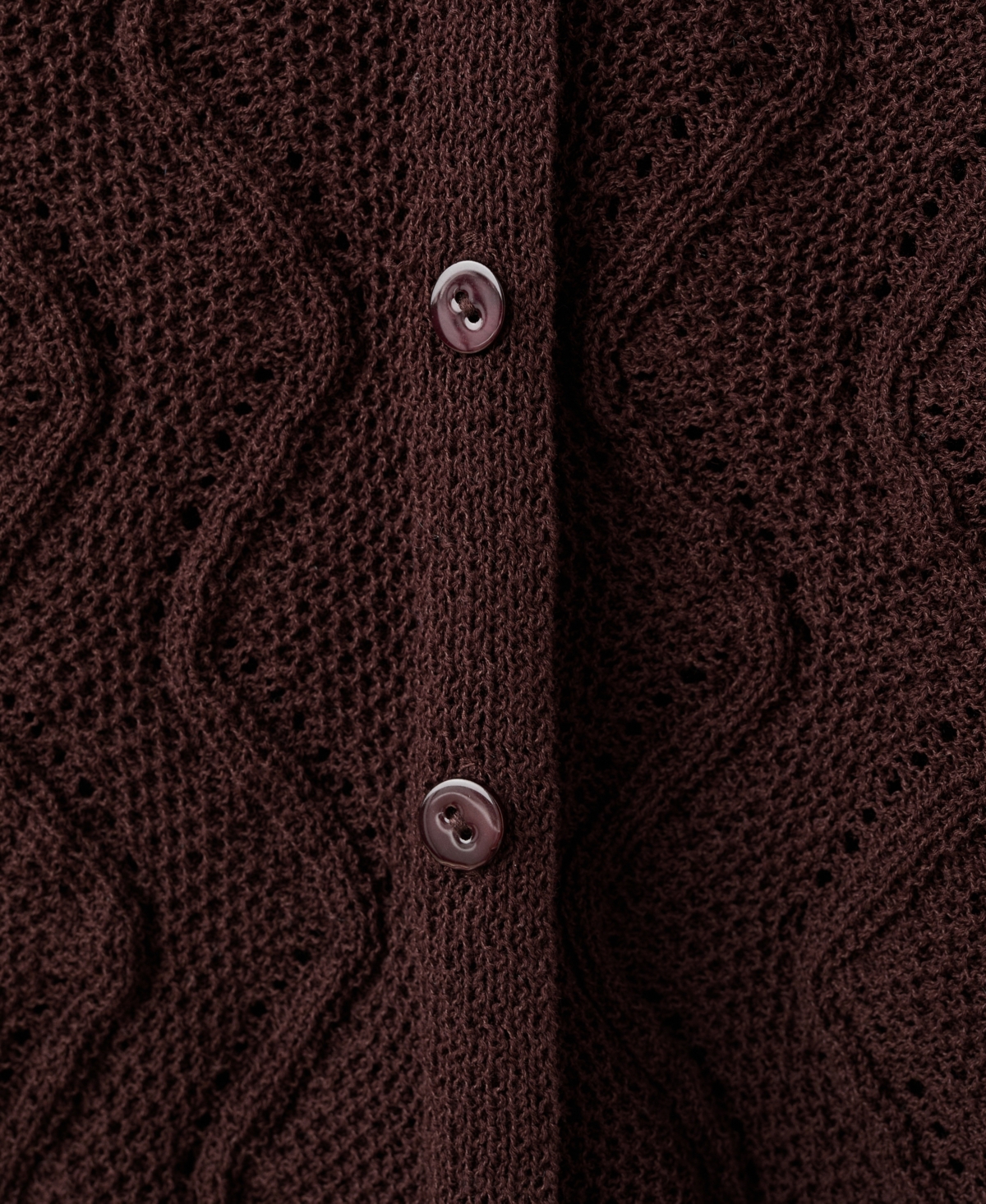 Mango Women's Open-Knit V-Neck Vest