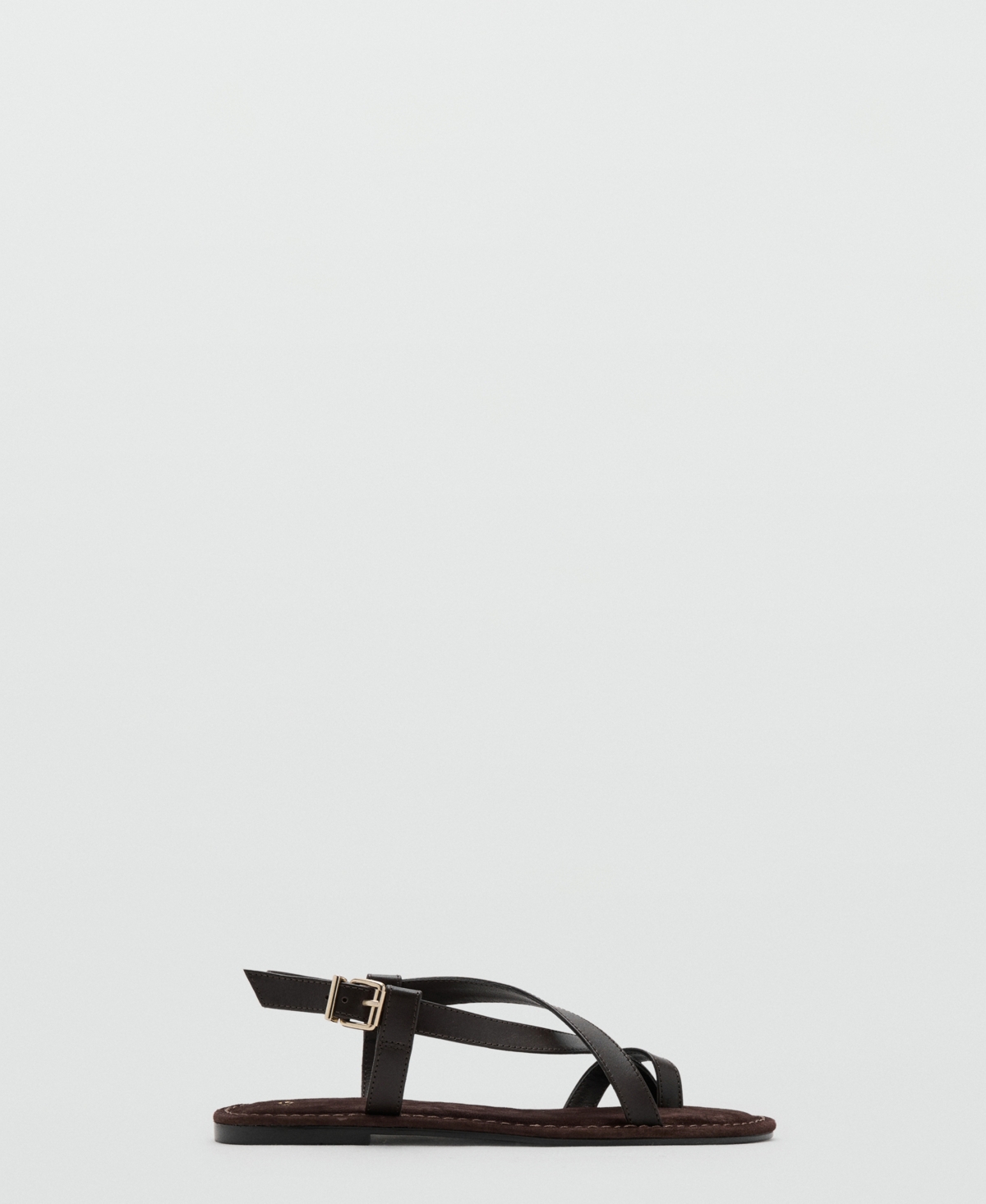 Mango Women's Straps Leather Sandals In Multi