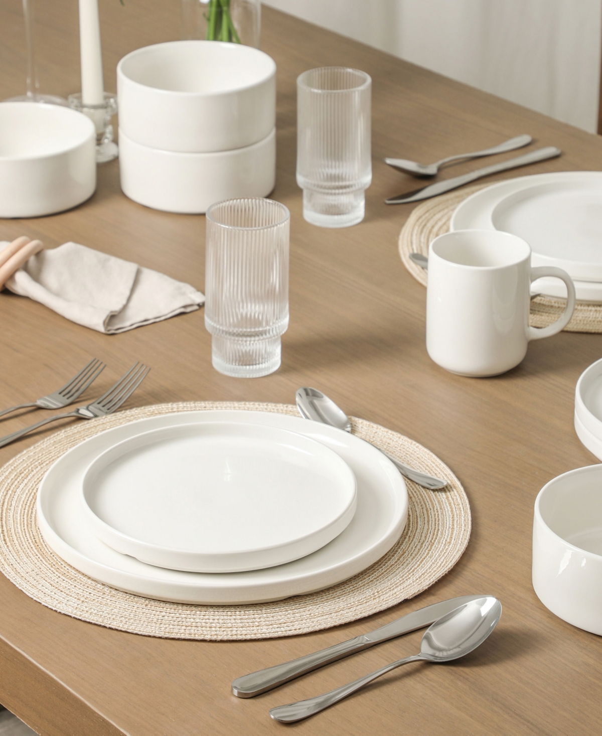 Stone Lain Dining Essential Kit 40-Piece Dinnerware Set, Service for 4
