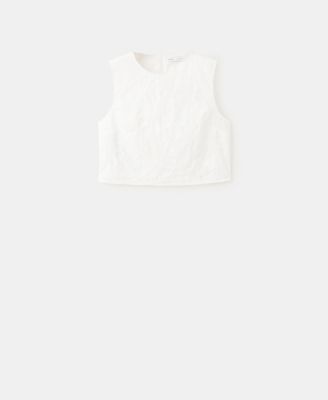 Women's Floral Embroidered Cotton Top