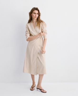 Women's Striped Shirt Dress