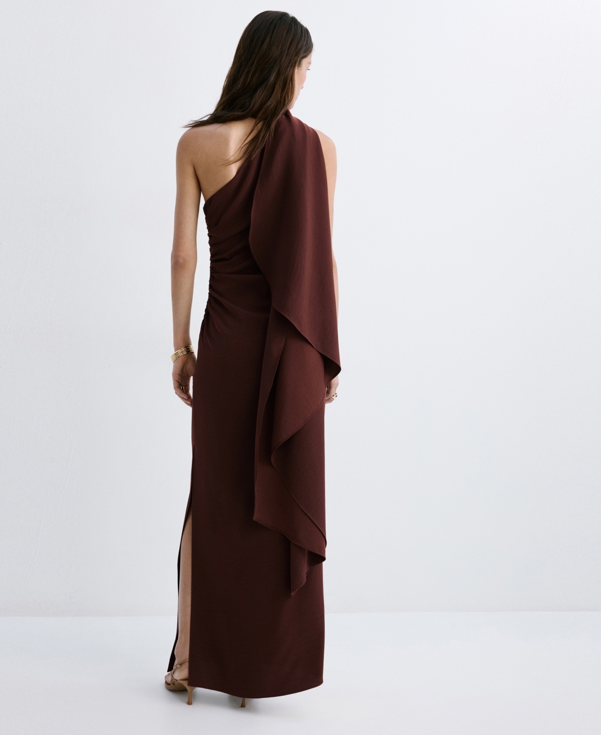 Mango Women's Scarf Asymmetrical Dress