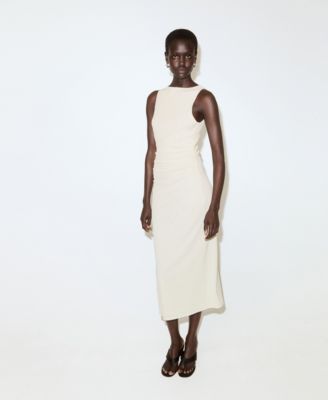 Women's Draped Waist Fitted Dress