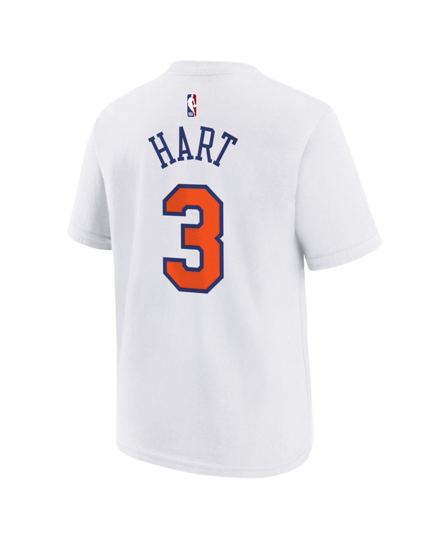 Детская футболка Nike Josh Hart White New York Knicks Association Name & Number — фото 3