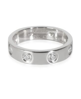 White Gold Diamond Small Model Love Ring