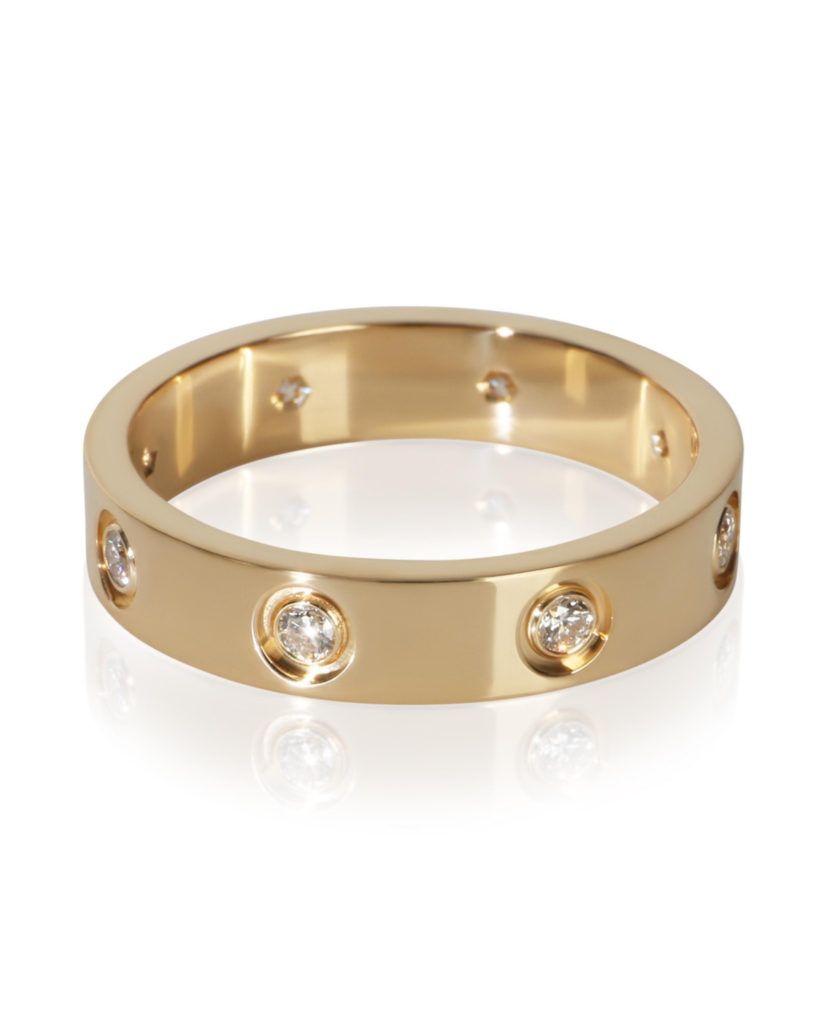 Pre-Owned Cartier Yellow Gold Diamond Small Model Love Ring