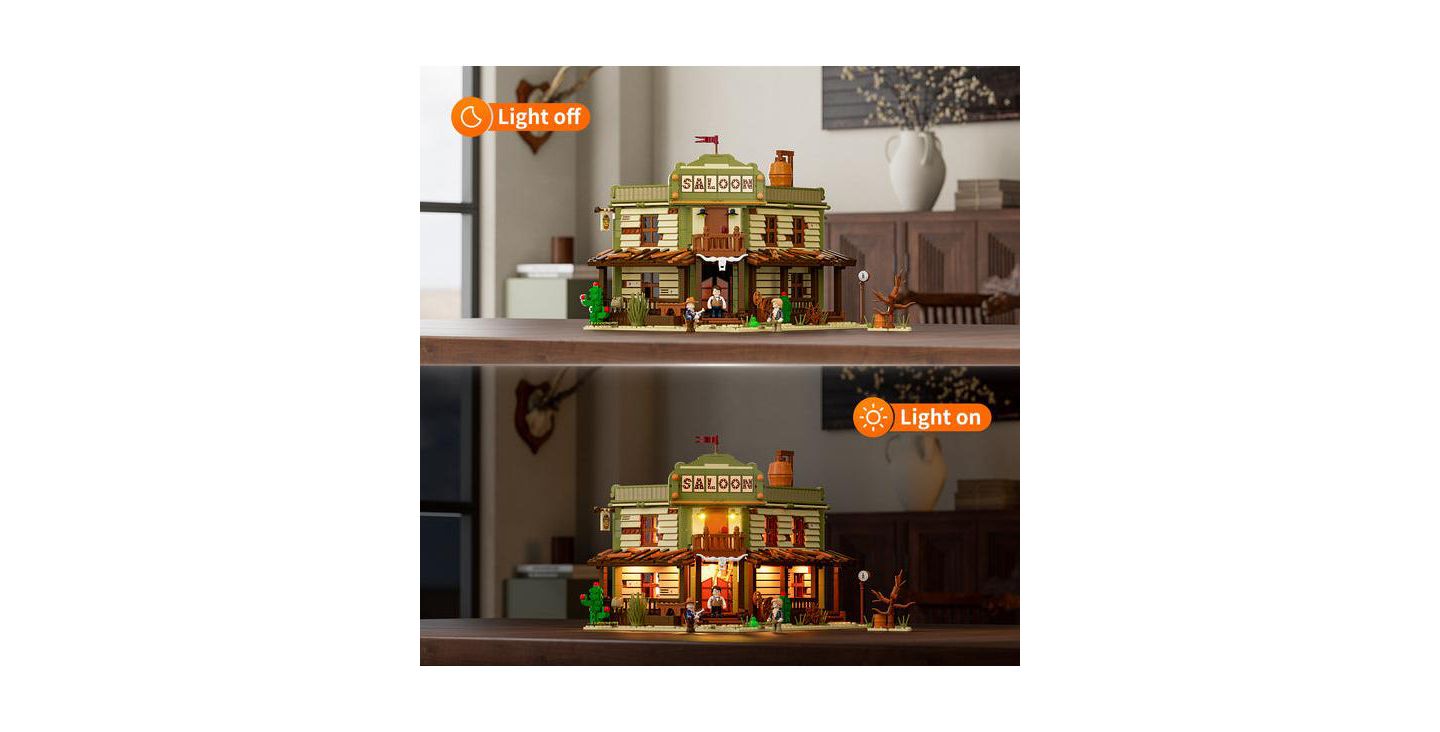 Детский конструктор Lumibricks West Saloon 2026-Piece Building Set, Ages 16+ — фото 2