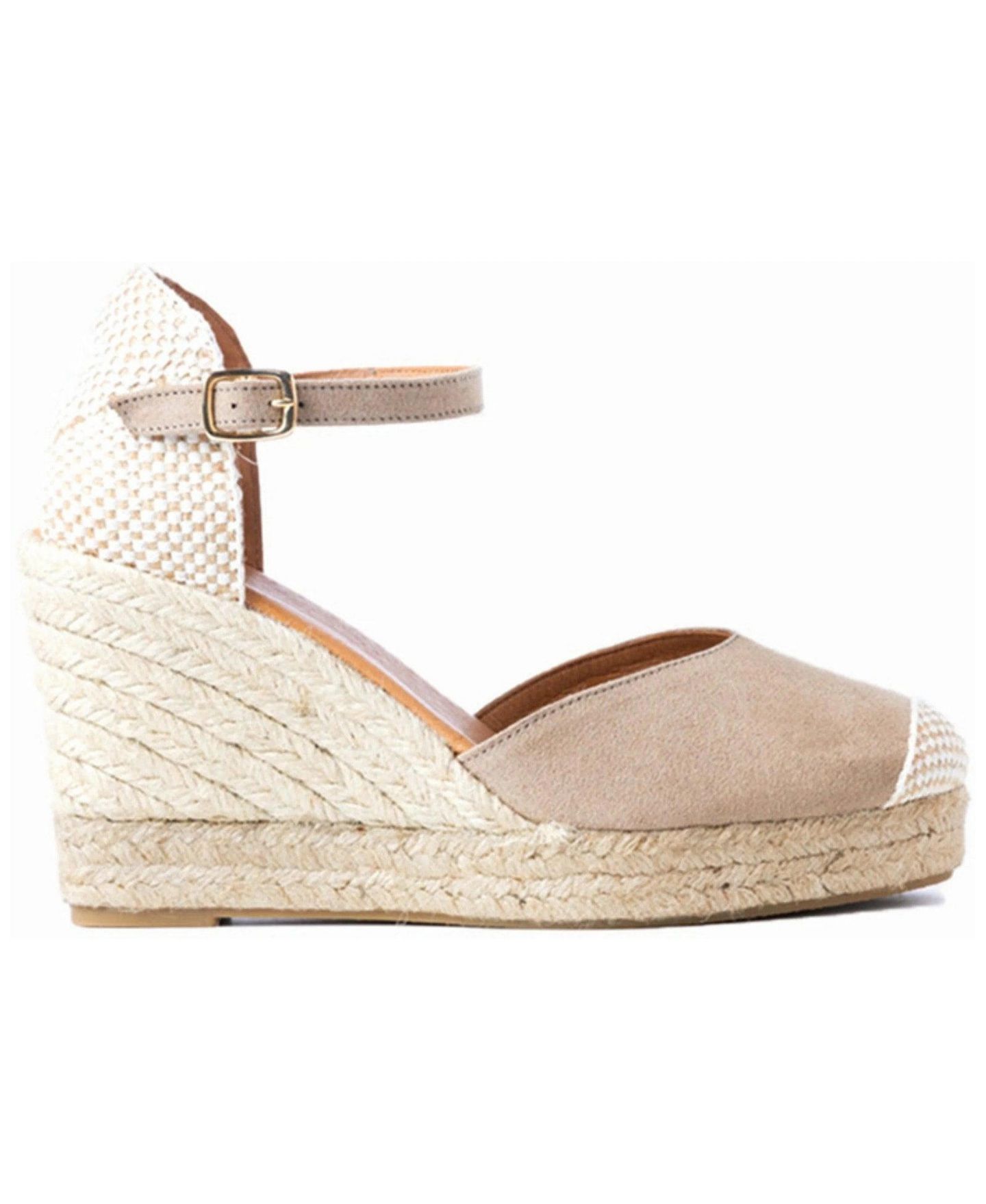 Женские сандалии Menina Step Jimena High Strap Espadrille Sandal, цвет: Серо-коричневый — фото 2