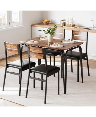 Dining Table for 2, Small Table and Chairs Set of 2, Square Dinette Set for 2, 3 Piece Kitchen & Dining Room Sets