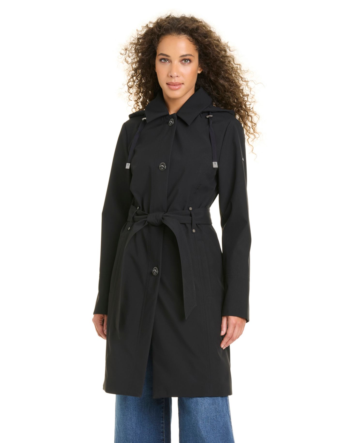 Women's Belted Softshell Coat