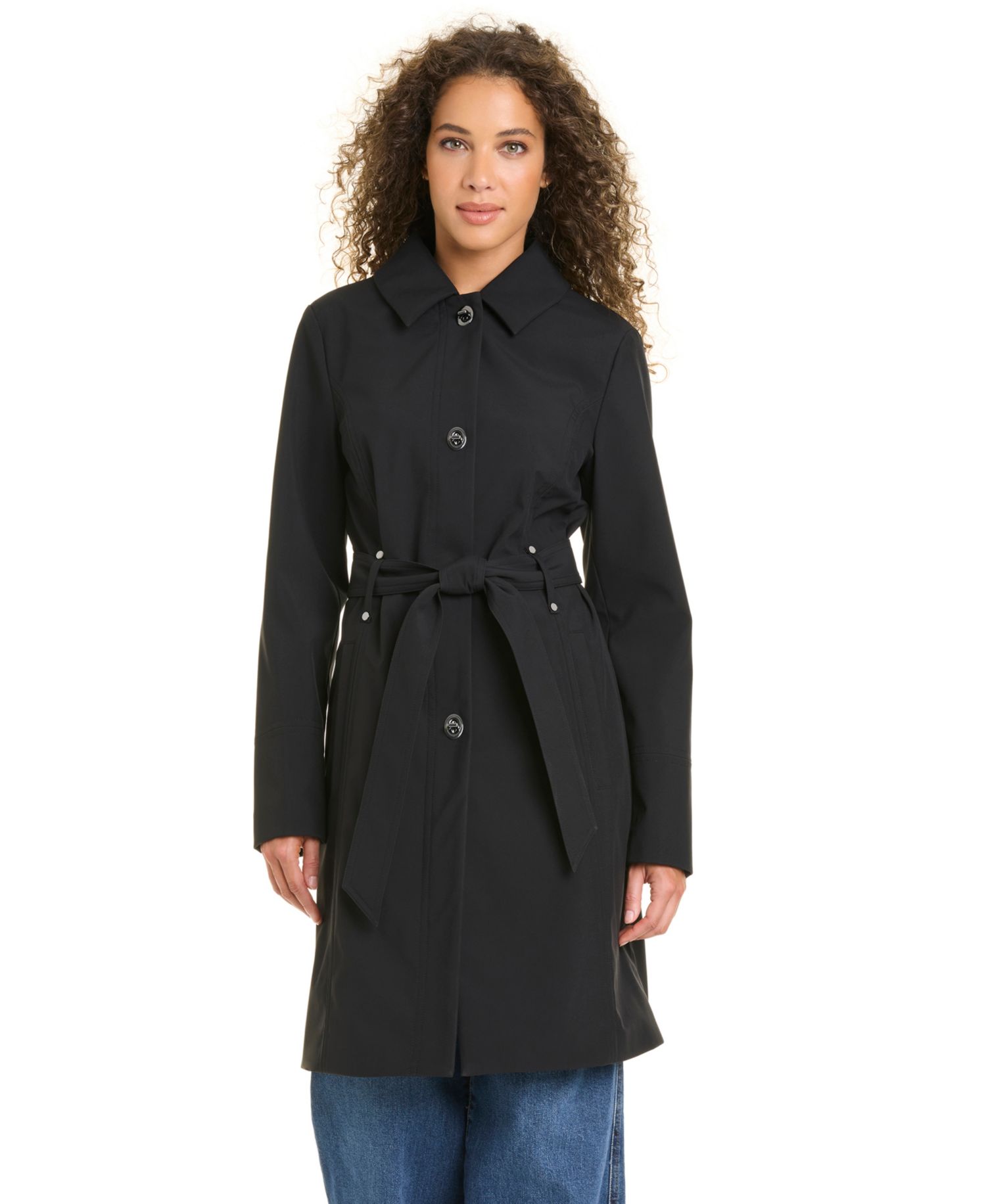 Women's Belted Softshell Coat