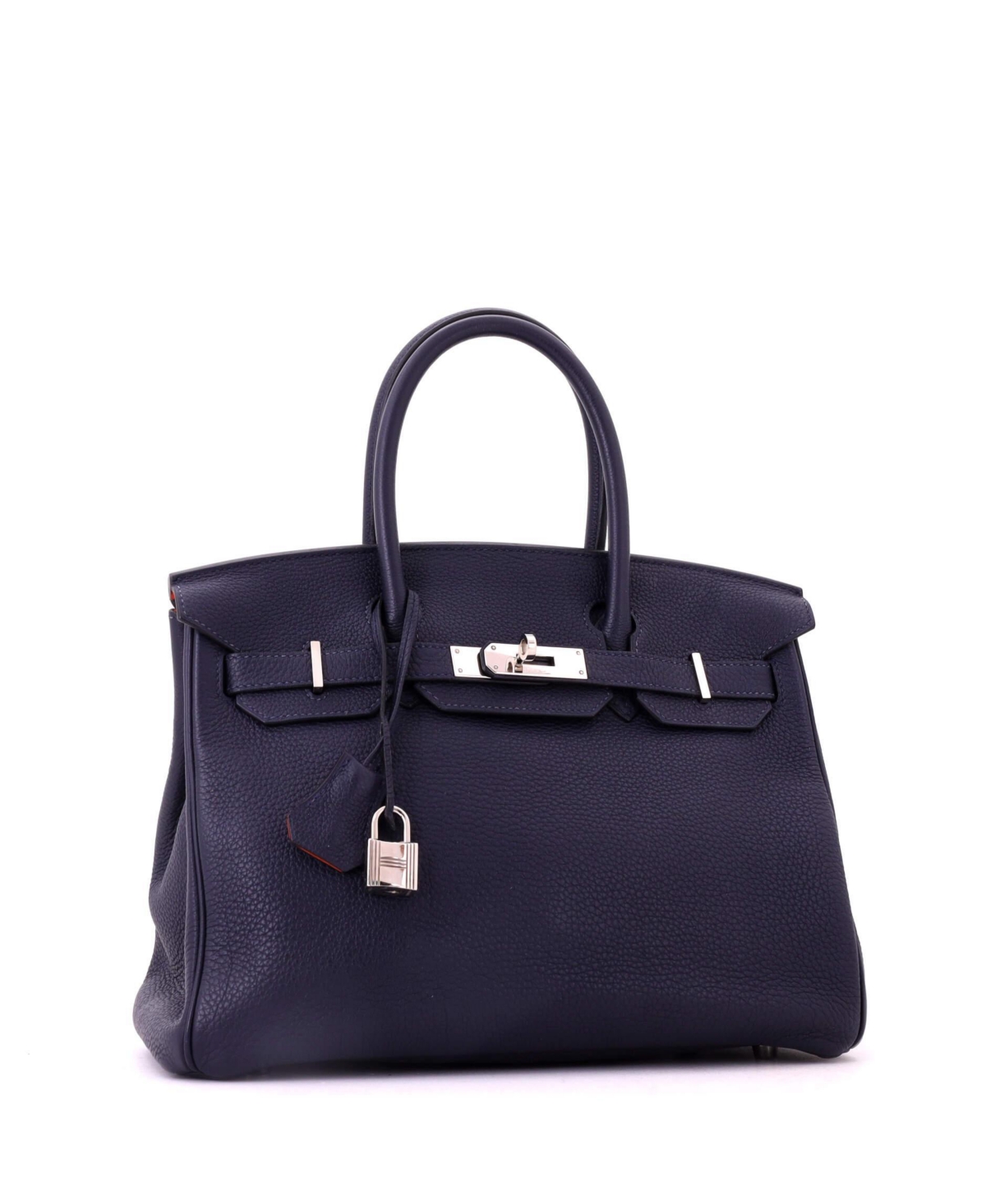 Pre-Owned HERMES Birkin 30 Handbag Verso Togo with Palladium Hardware