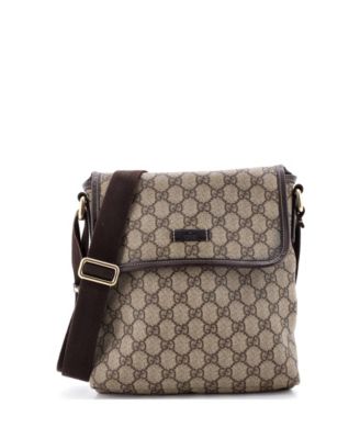 Small Flap Messenger GG Coated Canvas