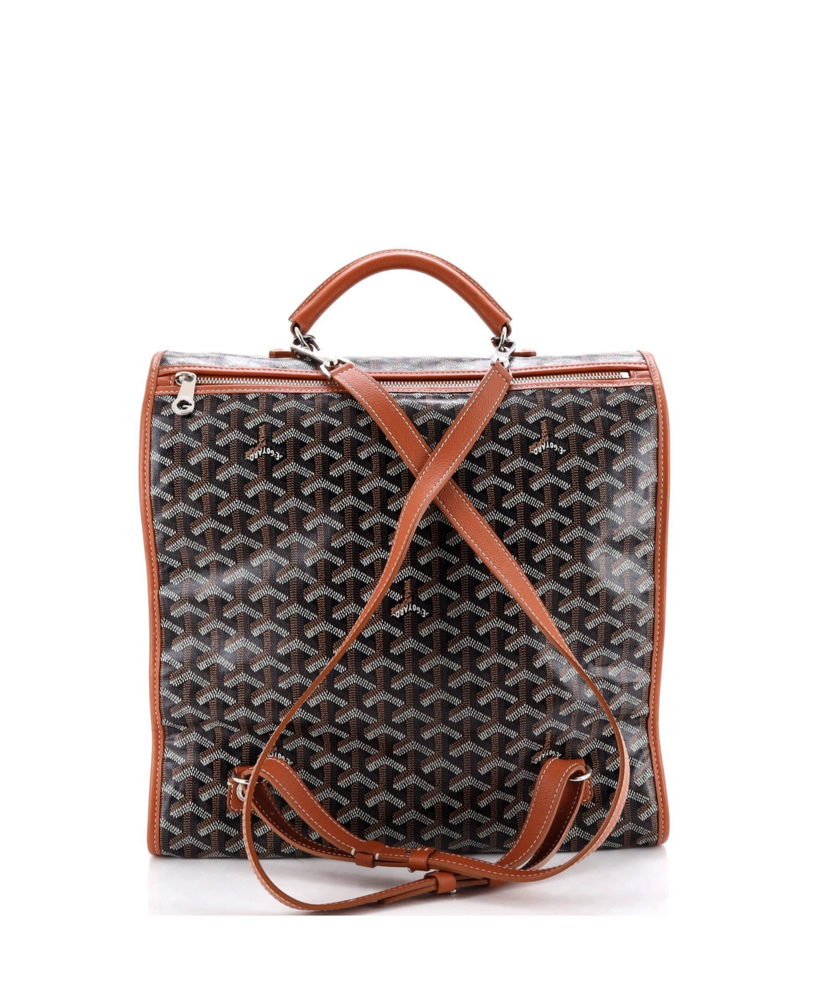 Pre-Owned Goyard Saint Leger Briefcase Backpack Coated Canvas