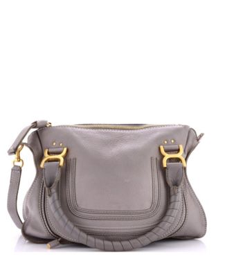 Medium Marcie Satchel Leather