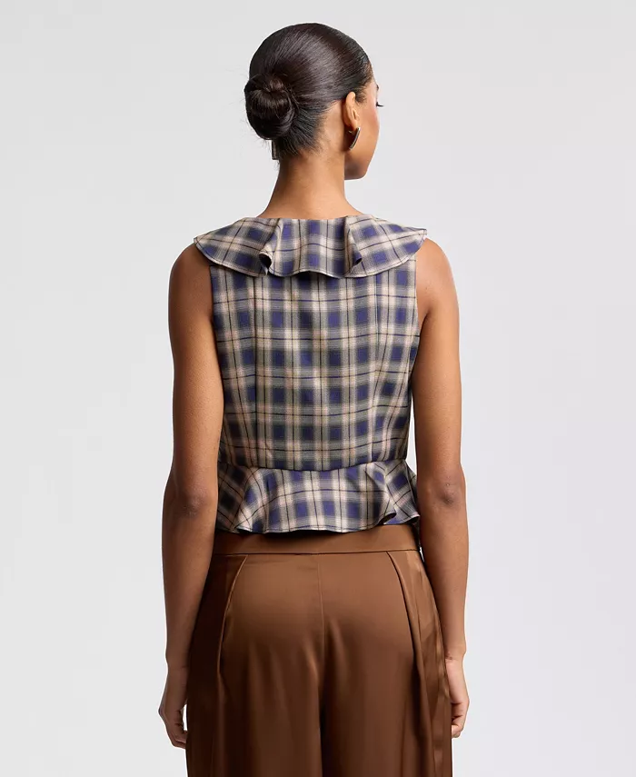Women's Sleeveless Ruffle Top - thumbnail 5